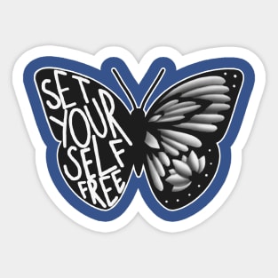 set yourself free butterfly 3 Sticker